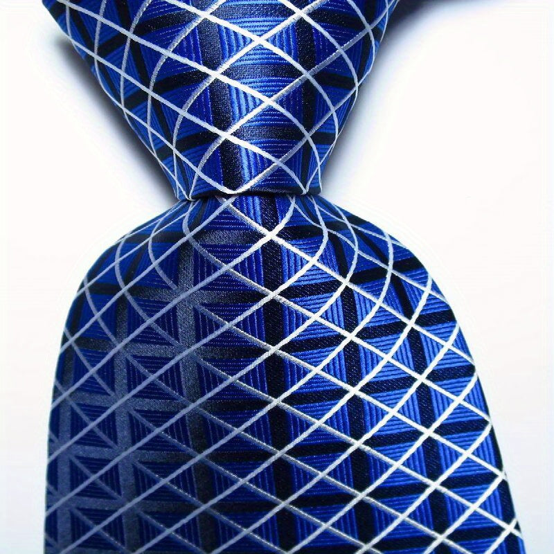 Green Golden Jacquard Woven Men's Tie Necktie Set