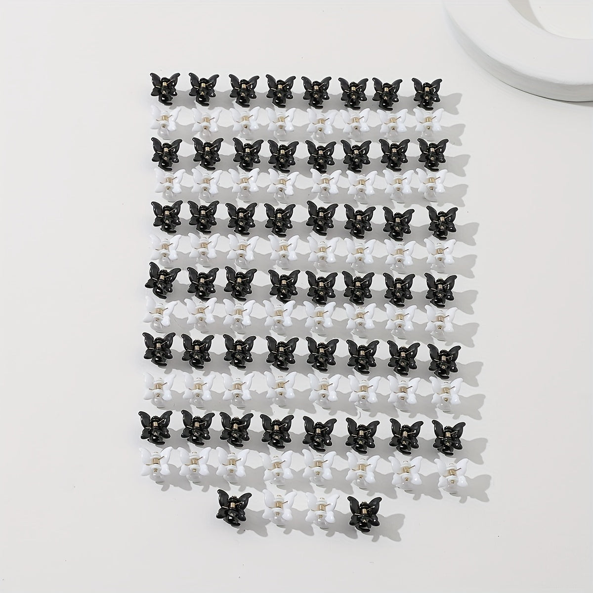 100pcs Mini Butterfly Shaped Hair Claw for Women Girls Baby Toddlers