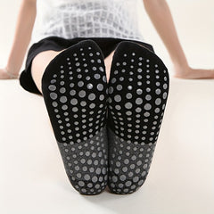 Two Tone Yoga Socks With Grips and Strap
