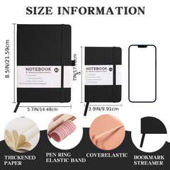 A5A6 Strap Book Notebook Portable Solid Notepad
