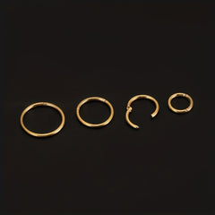 Men's Stainless Steel Closed Ring for Body Piercing