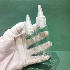 2pcs Squeeze Bottles 30ml & 50ml Twist Cap for Oils Crafts Art Glue Ink