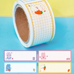 Cartoon Tape Name Stickers Multifunctional Message Index Handwritten Label