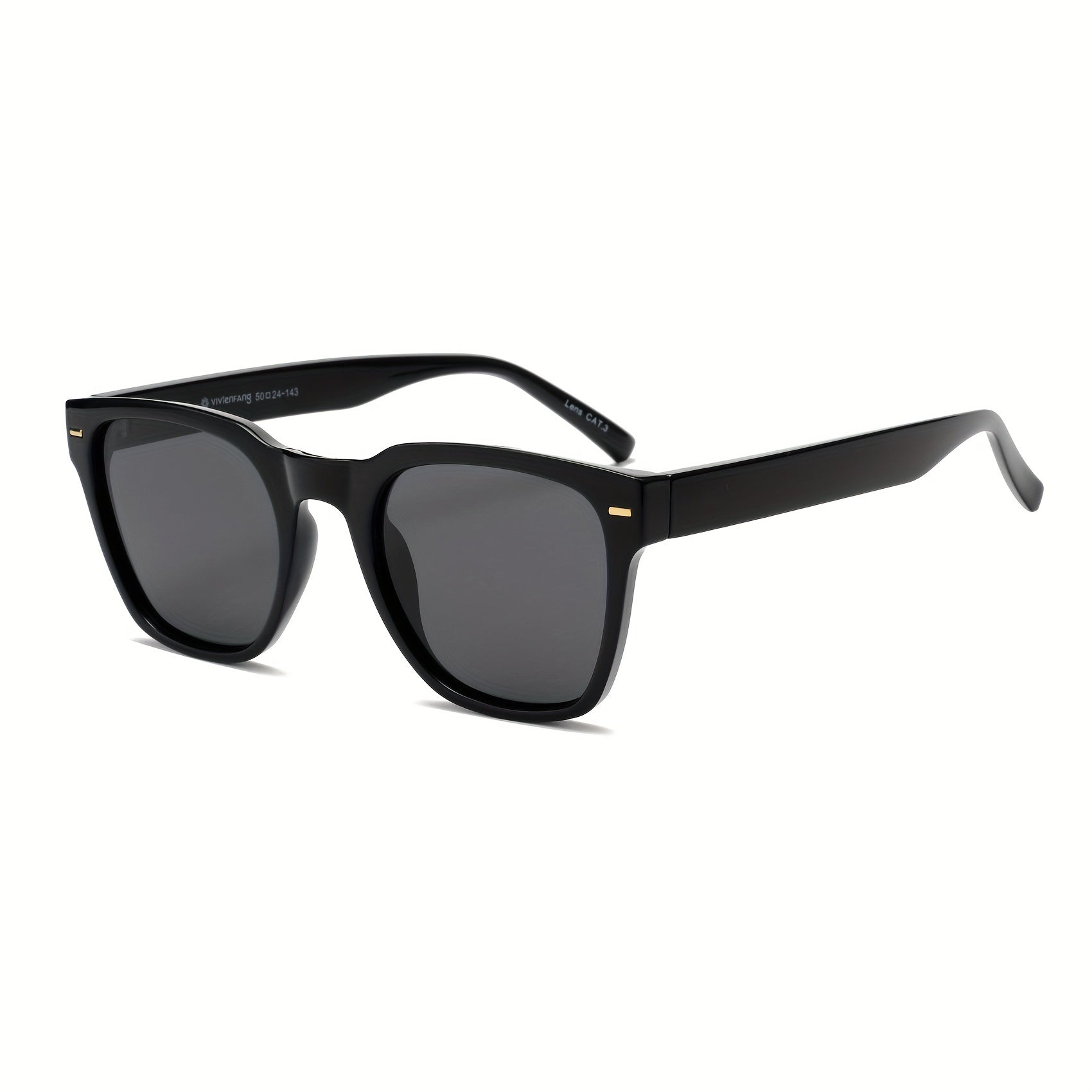 OUWEN Square Polarized Sunglasses Retro Men Sun Glasses UV400