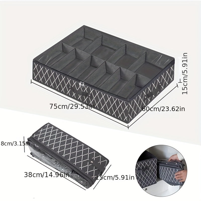 Bed Bottom Shoe Storage Box Foldable Non woven Packing Organizer