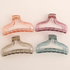 Clear Solid Hair Claw Clip Non Slip Strong Hold Grip Hair Jaw Clip Thick Hair