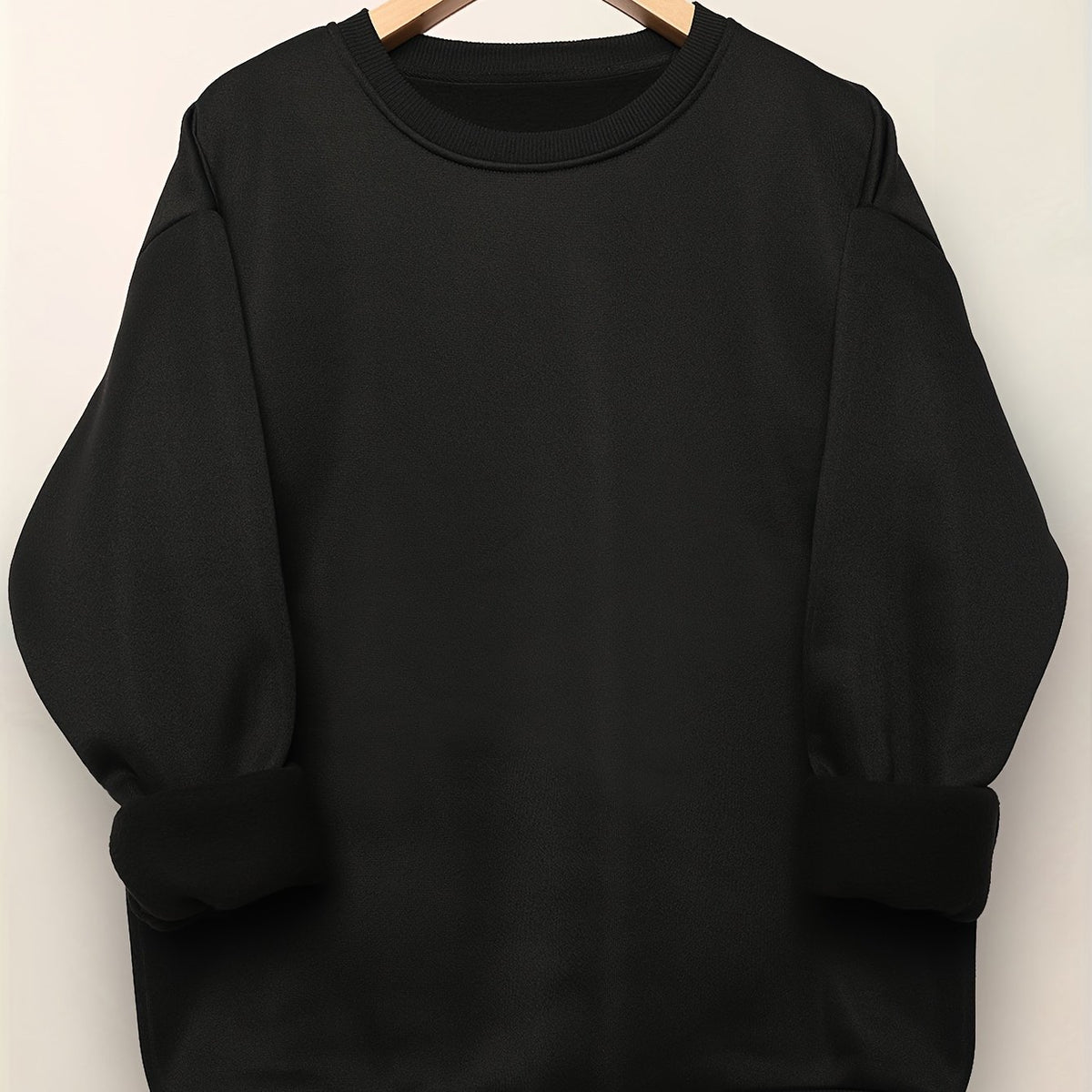 Women's Casual Solid Sweatshirt for Spring & Autumn