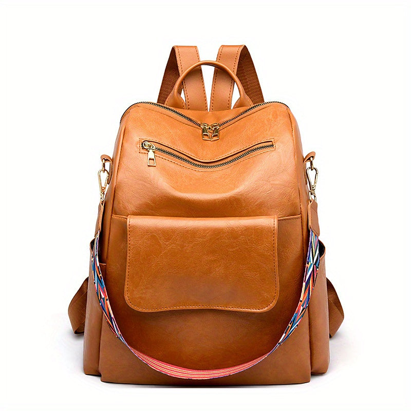 Vintage Anti Theft Backpack Purse Retro Convertible Bag
