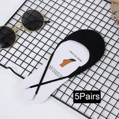 5 Pairs Soft Lightweight Non Slip Invisible Socks Women's Stockings