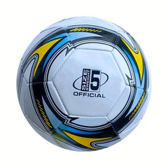 Size 5 Spiral Soccer Ball Match Weight Durable Football