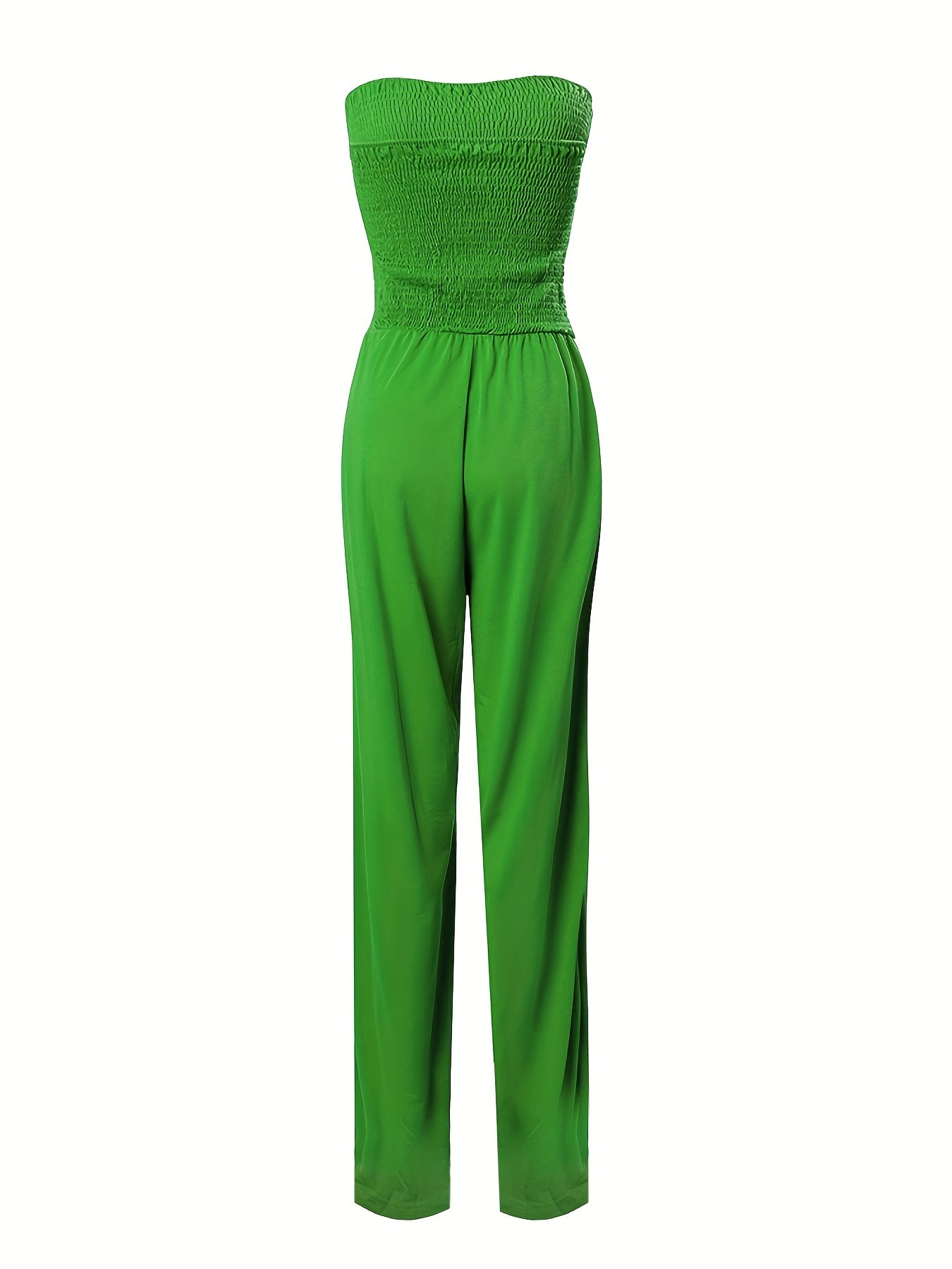 Shirred Drawstring Wide Leg Jumpsuit for Women