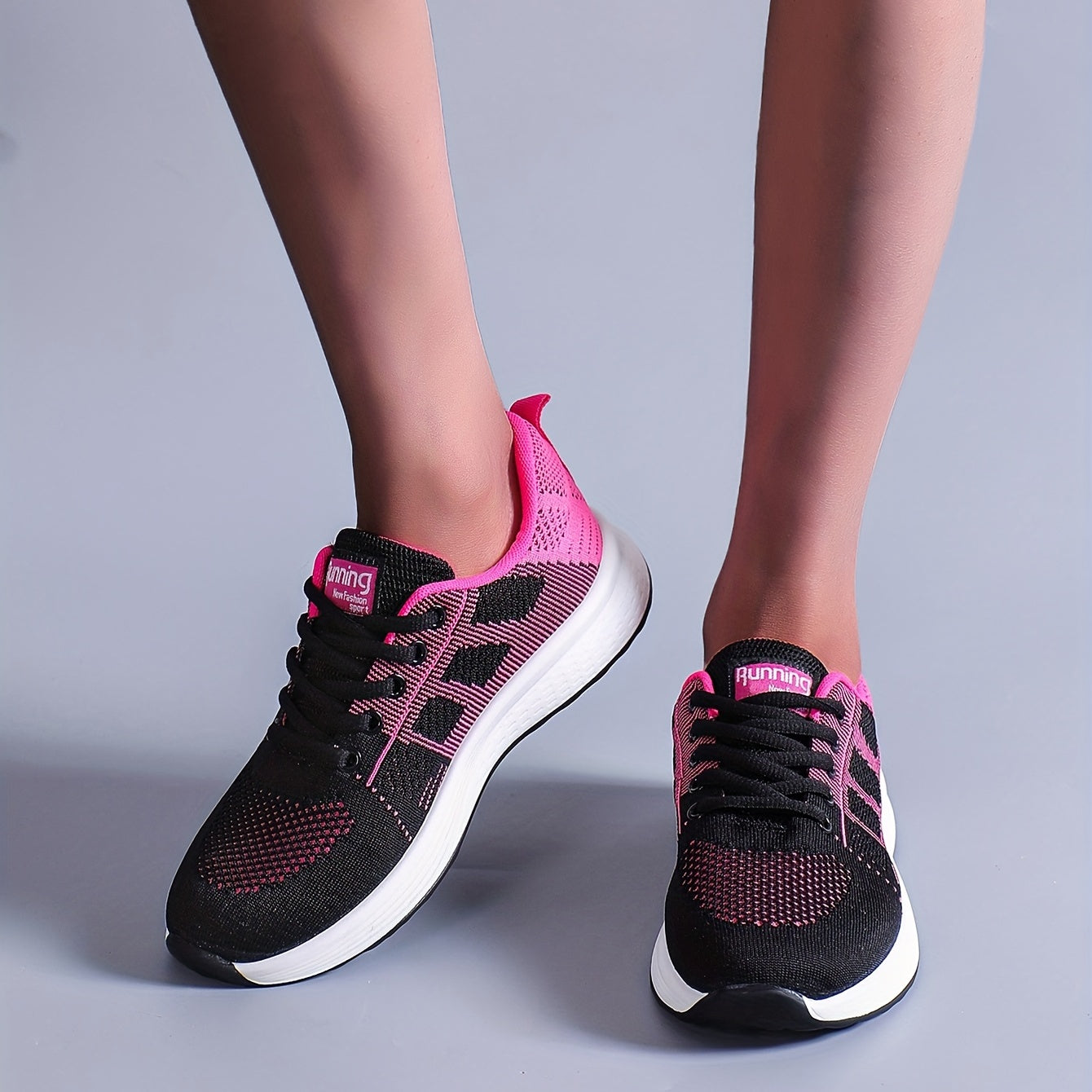 Women's Flatform Sneakers Lace Up Low Round Toe Soft Sole Non slip Casual Shoes