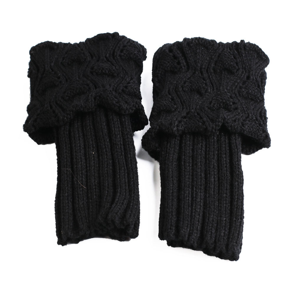 Winter Crochet Knit Boot Cuffs Ankle Leg Warmers Socks Women's Stockings