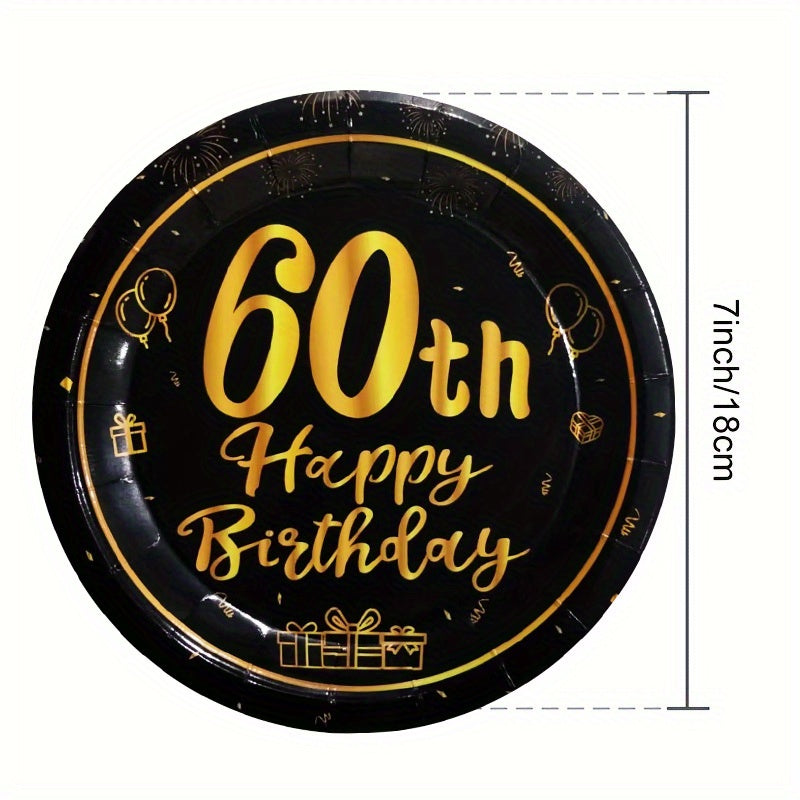 Holiday Tablecloth Set for 60 Year Old Birthday Party