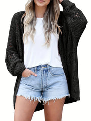 Boho Crochet Knit Cardigan Summer Sweater Beach Wear