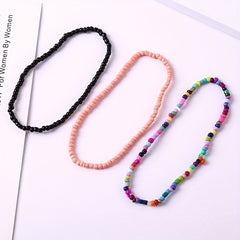 Colorful Glass Bead Bracelet Anklet Boho Accessories