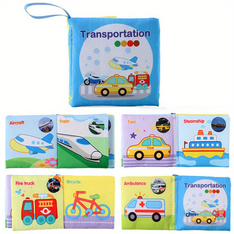 Early Education Baby Cloth Book Animal Traffic Fruit Ocean Tear Resistant Paper