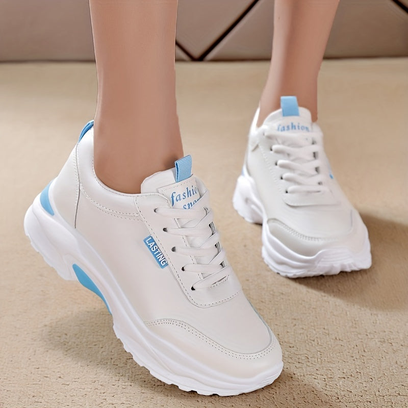 Women's Lace Up Low Top Running Shoes Outdoor Non Slip Sneakers