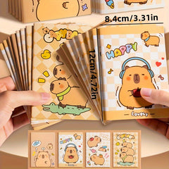 8 Mini Notebooks A7 Portable Diary with 32 Pages Set of 4 Patterns