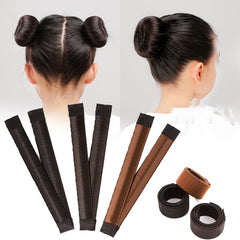 Magic DIY Hair Bun Maker with Synthetic Donut Flower Lace Headband