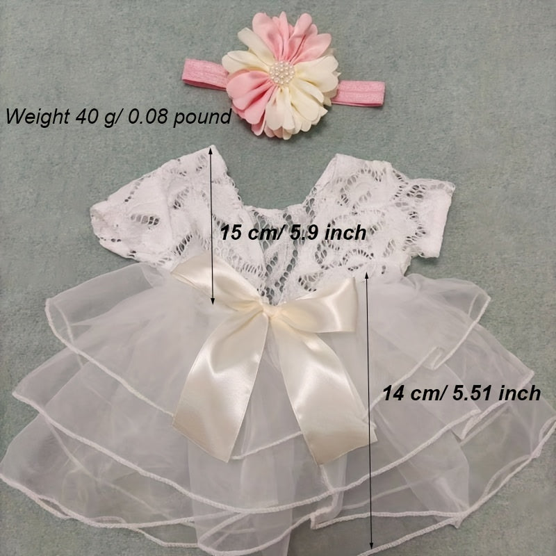 2pcs Newborn Photography Clothes Rabbit Skirt Puffy Skirt Dress Set For Girls