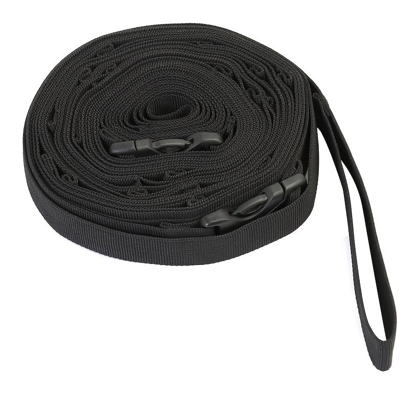 19 Hook Camping Clothesline with Carabiner for Storage & Drying