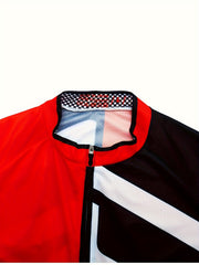 Men's Zip Up Cycling Jersey Quick Dry Breathable Shirt