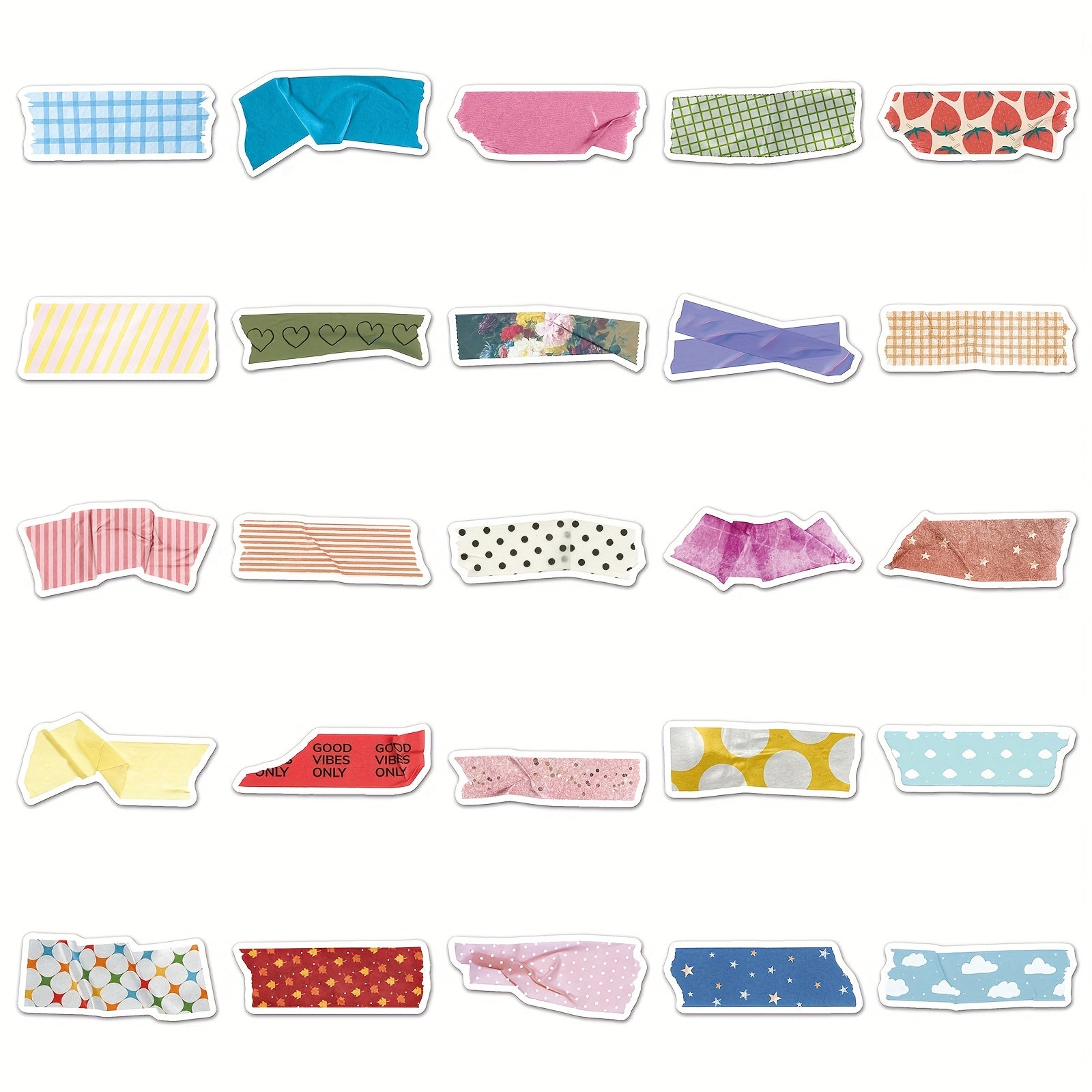 50 Colorful Polka Dot Stickers with Adhesive Tape Reusable Self Adhesive Deca