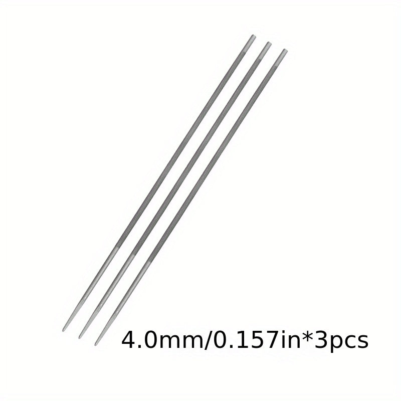 3pcs 9pcs Chainsaw Chain File Round Bearing Steel Sharpening Files