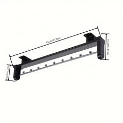 Pull Out Pants Rack Telescopic Hanging Clothes Rack Metal Storage Rod Rail