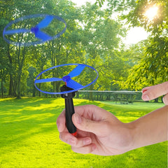 Rope Pulling Flying Disc Toy Set