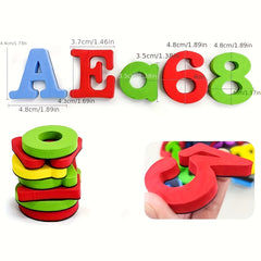 Magnetic Alphabet Letters Numbers Set Educational Learning Toys Spelling Math