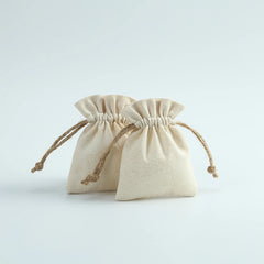 10pcs Cotton Jewelry Bags Necklace Earring Ring Pouch for Wedding