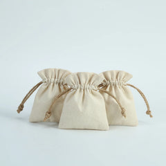 10pcs Cotton Jewelry Bags Necklace Earring Ring Pouch for Wedding