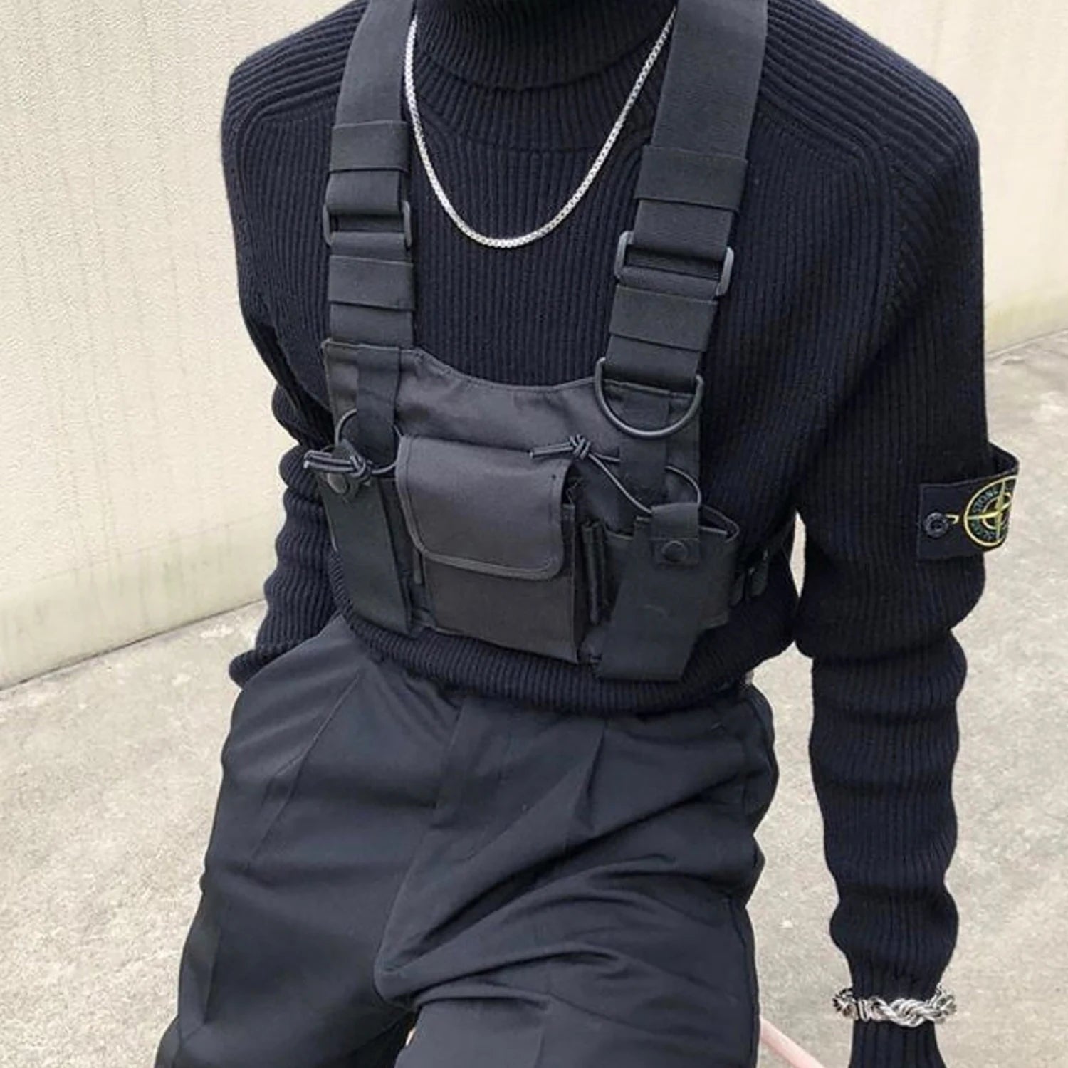 BYBB'S DARK Function Tactical Chest Bag Hip Hop Streetwear Men