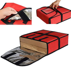11 Inches Insulated Pizza Bag Waterproof Case Food Storage 33 x 33 x 11 cm