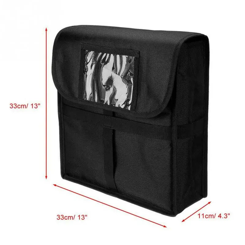 11 Inches Insulated Pizza Bag Waterproof Case Food Storage 33 x 33 x 11 cm