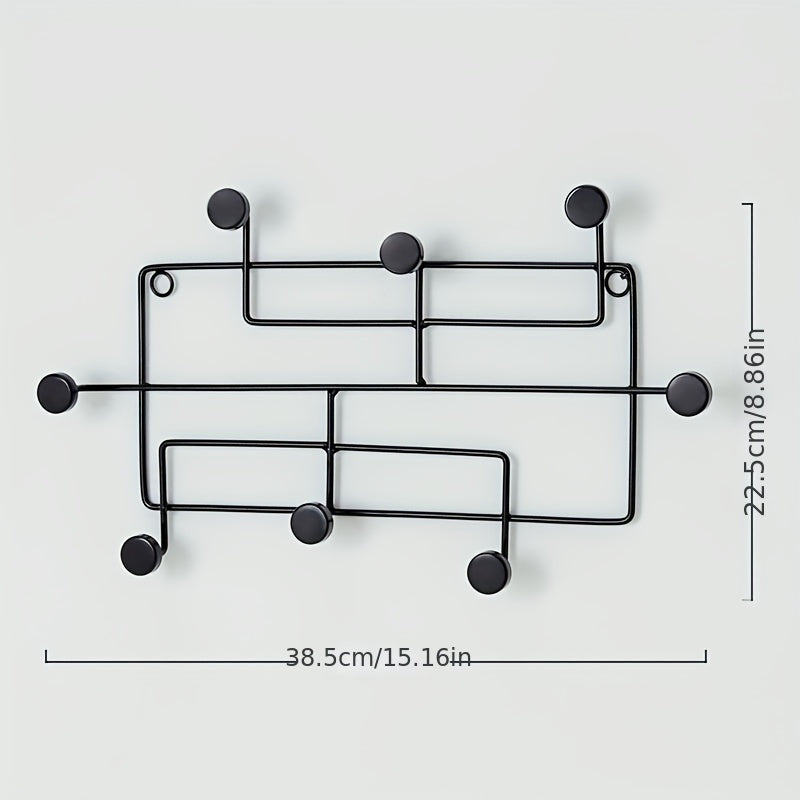 Scandinavian Geometric Metal Wall Hooks