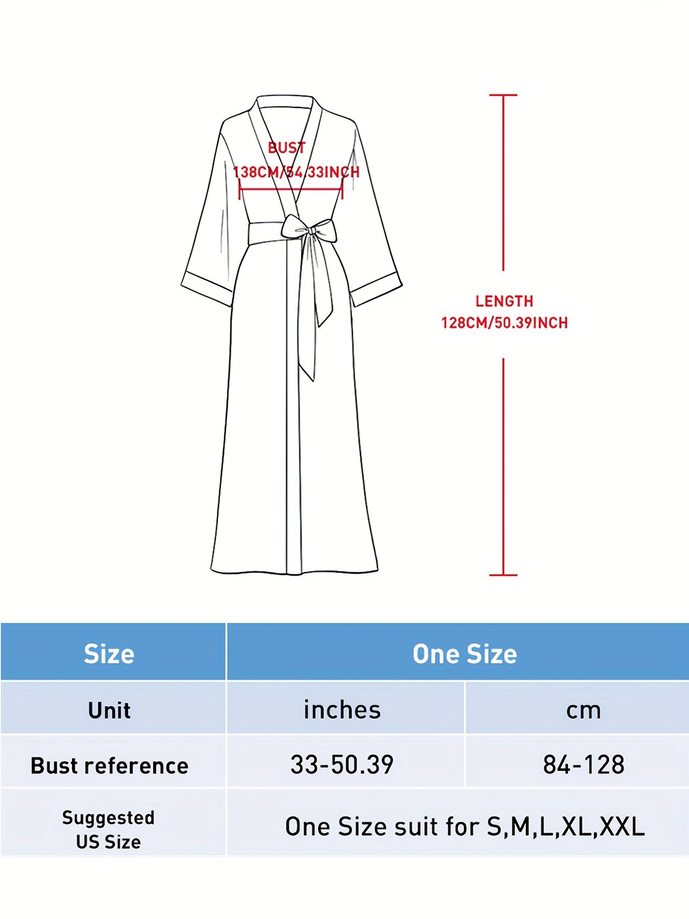  Satin Floral Print Robe, 3/4 Sleeve Loungewear