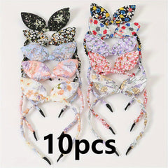 10pcs Bow Hair Hoop Kids Accessories