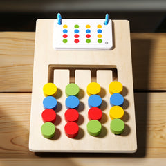 Wooden Matching Busy Toy for Kids Double Sided Educational Preschool Game
