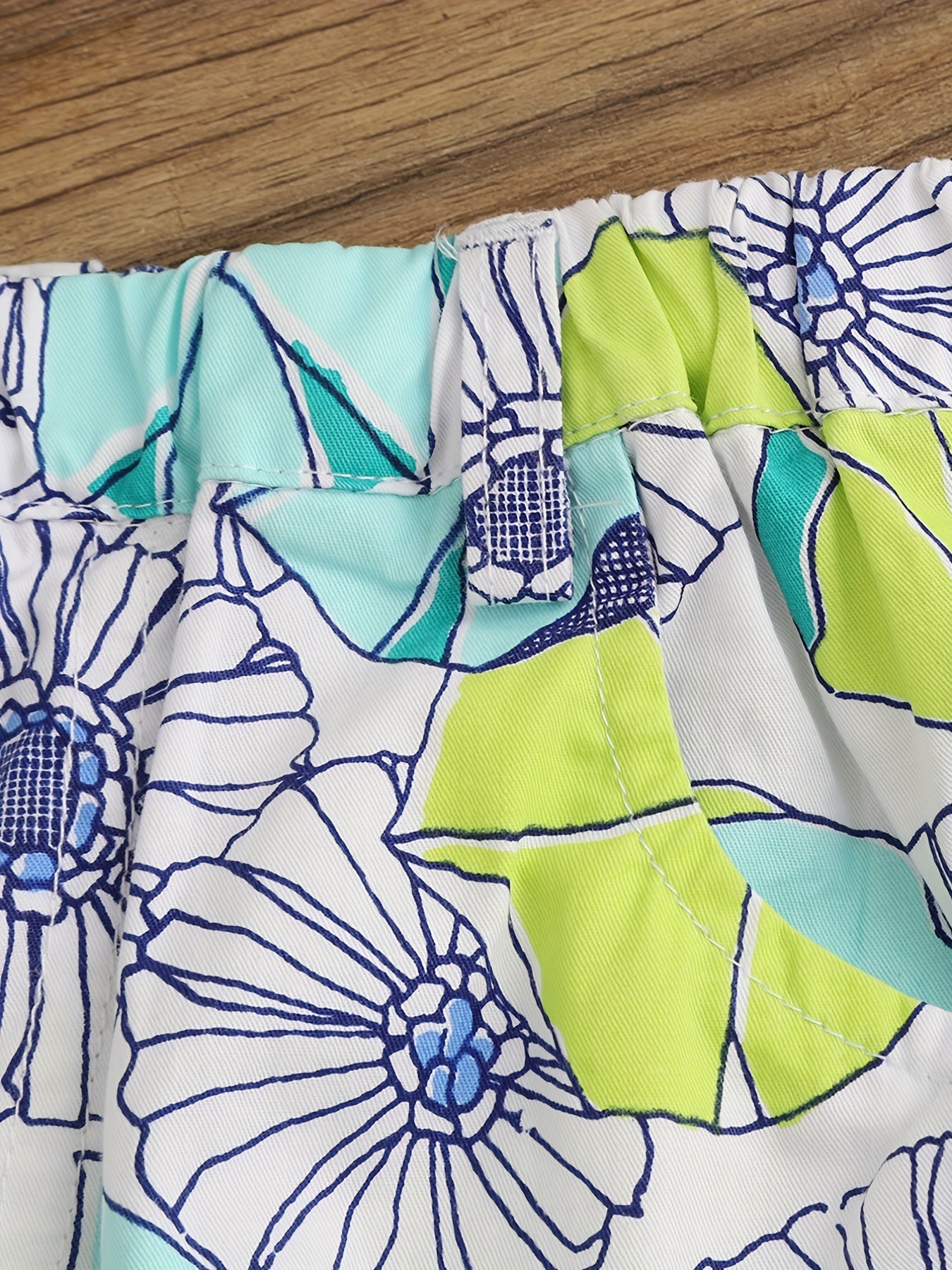 Baby Boys Flowers Pattern Shorts for Summer