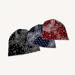 Paisley Print Elastic Beanie Turban Cap Unisex Chemo Hat