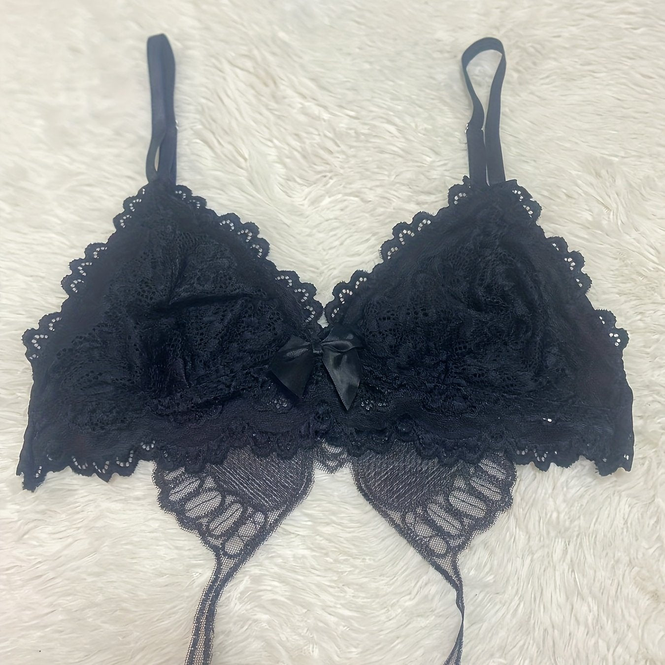 Push Up Bra Butterfly Embroidery Lingerie