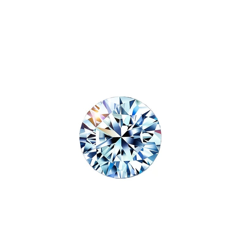 Round Cut Moissanite Stone Rhinestone Accessory