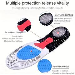 Silicone Shock Absorbing Insoles for Foot Pain Relief