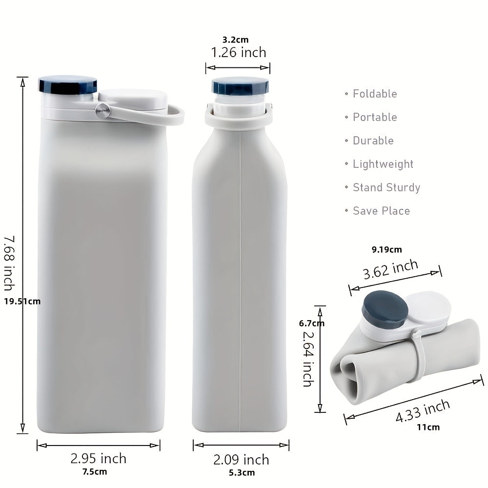 20oz BPA Foldable Water Bottle Lightweight Leak Proof for Travel