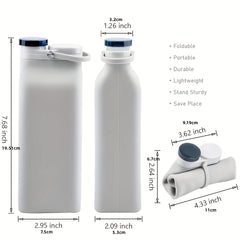 20oz BPA Foldable Water Bottle Lightweight Leak Proof for Travel