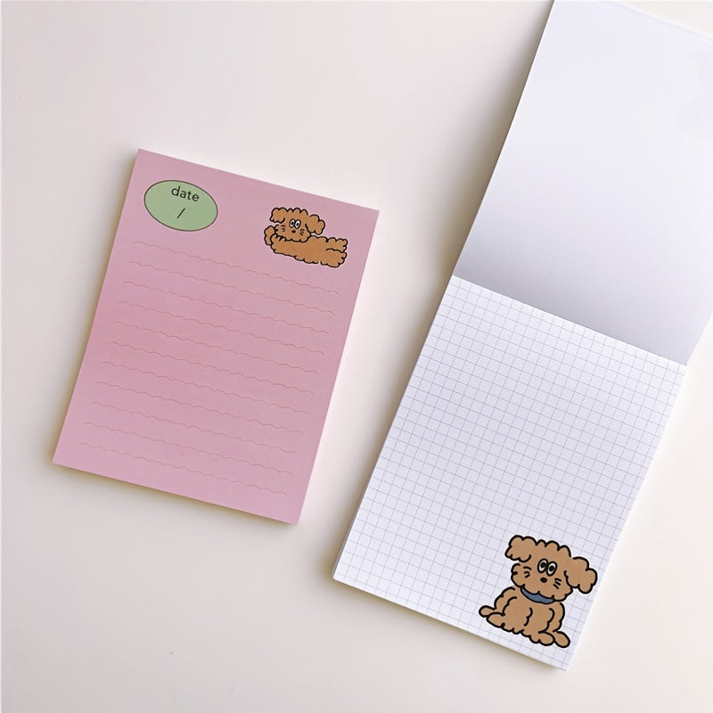 Adorable Cartoon Puppy Sticky Notes for Girls