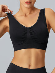 Seamless Wireless Sports Bra Breathable Workout Tank Bra